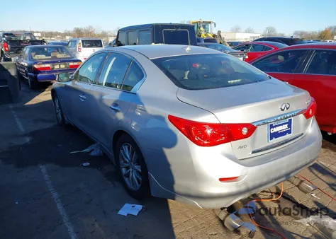 2017 Infiniti Q50 3.0T Premium from USA, damaged, VIN JN1EV7AR7HM832424